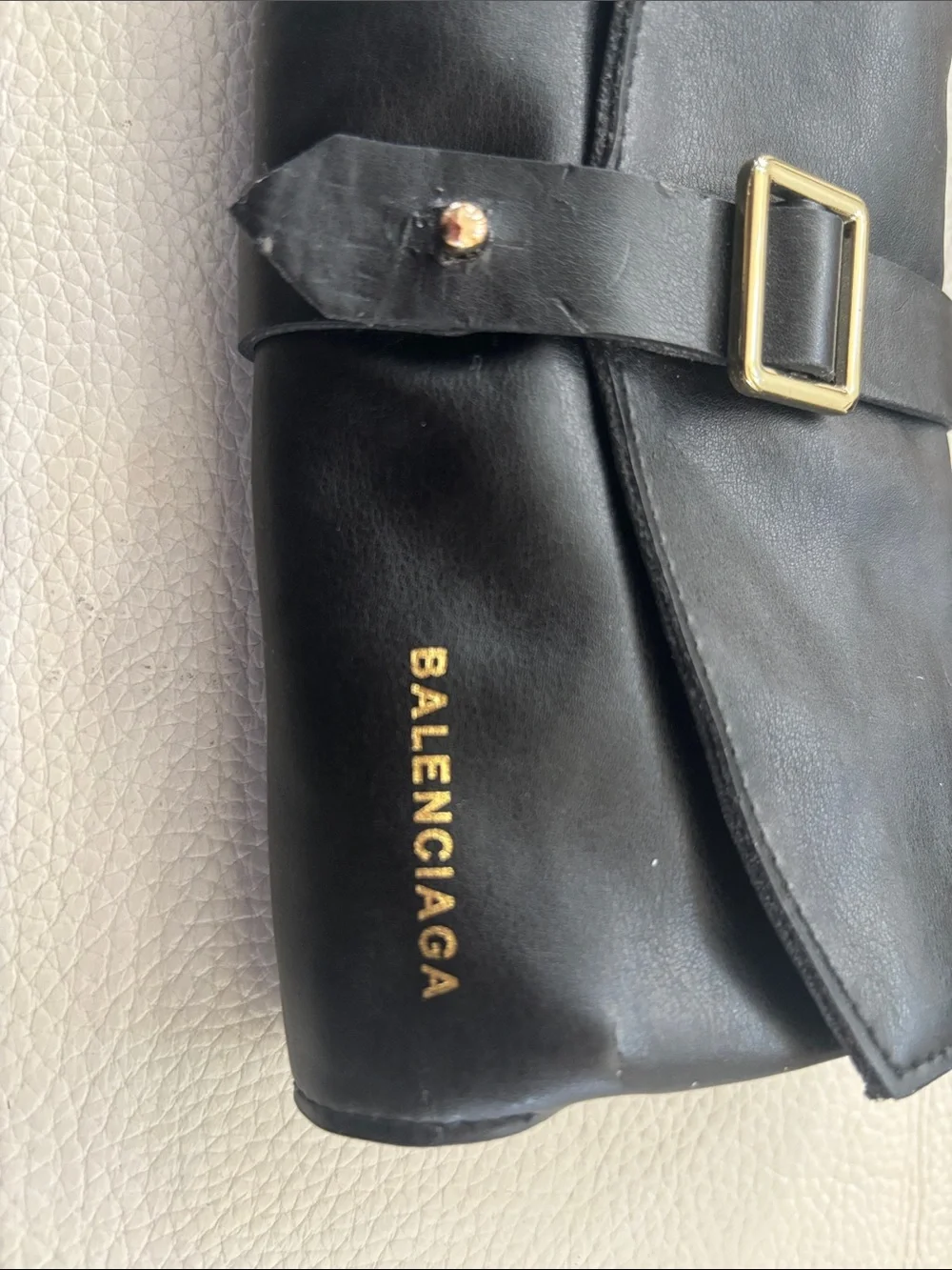 Balenciaga compact leather
